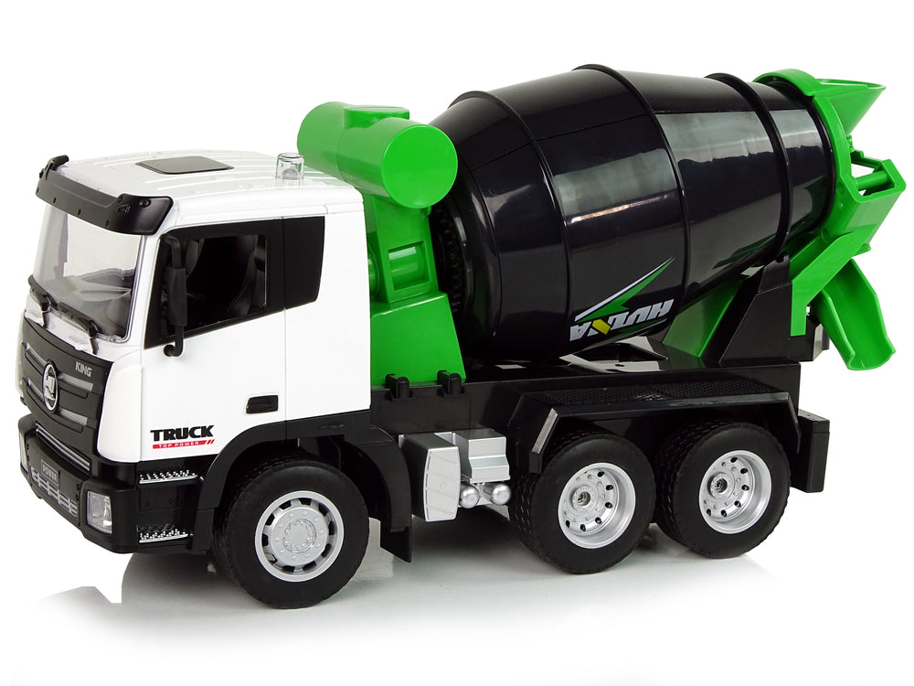 Concrete Mixer Remote Controlled 1:18 Black Huina 2.4g Rotating Bucket