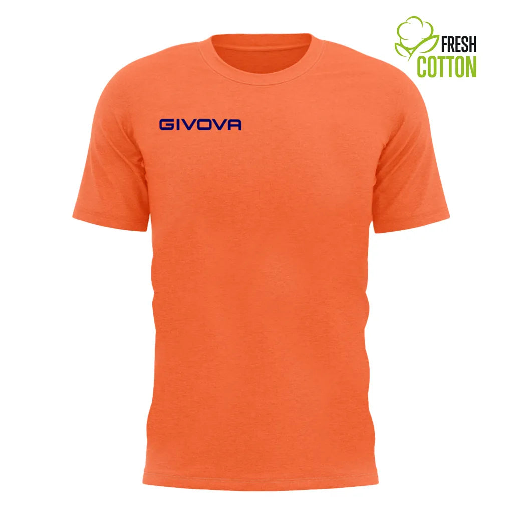 Camiseta de Algodón Givova Fresh Orange Naranja Fluo