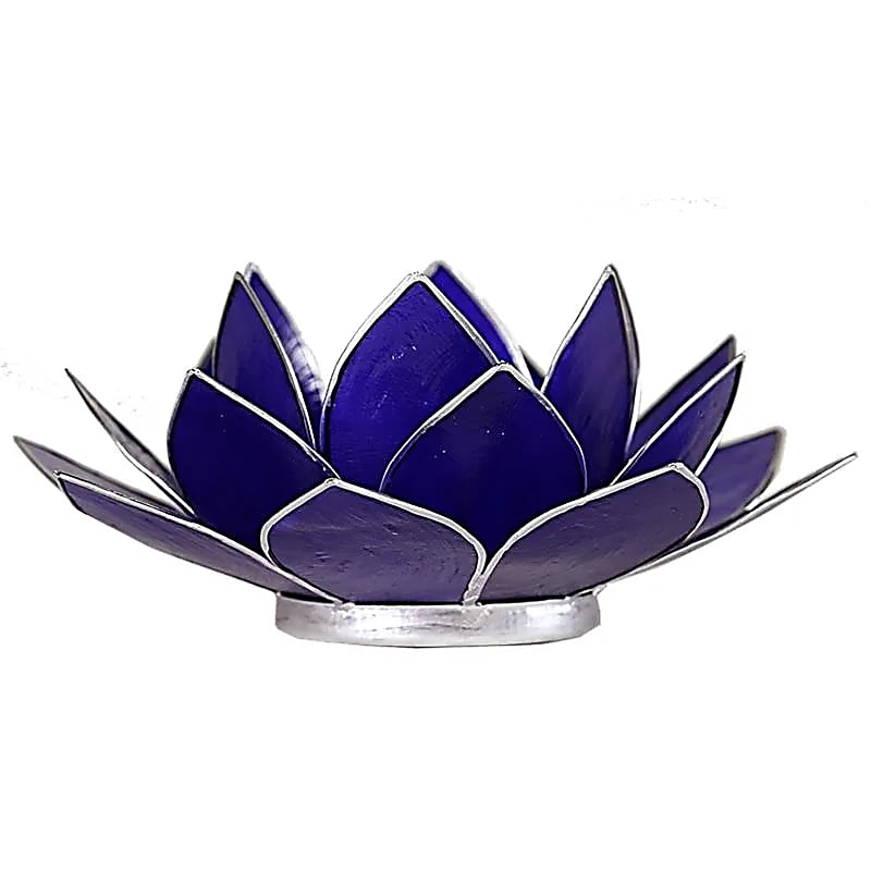 Lotus Atmospheric Light Chakra 6 Trim Argintiu Indigo - 13,5 Cm