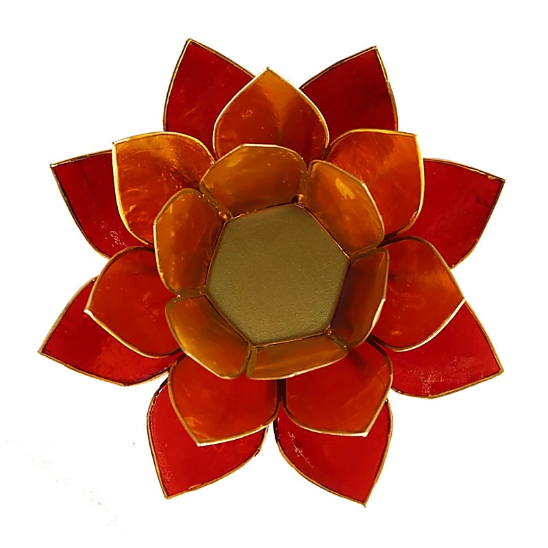 Lotus Atmospheric Light 3 barvy zlaté lemování – 13,5 cm