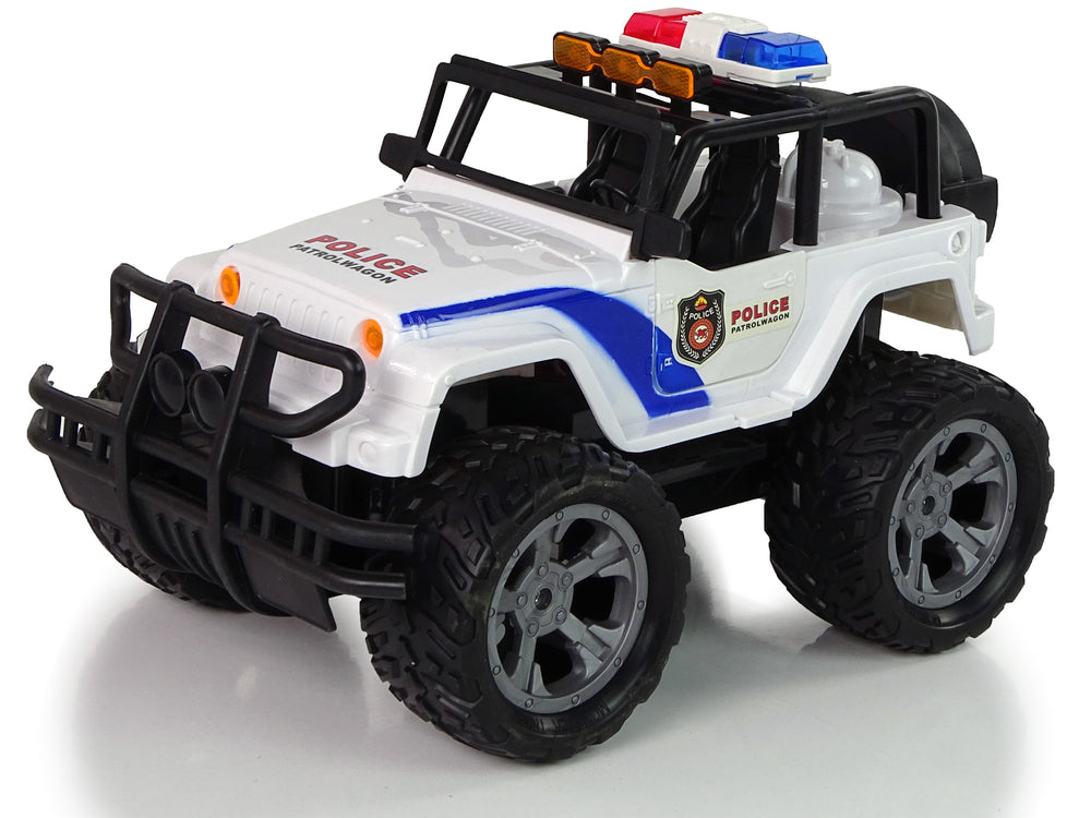 R/c Remote Controlled Car Jeep Police Patrol With Opening Doors