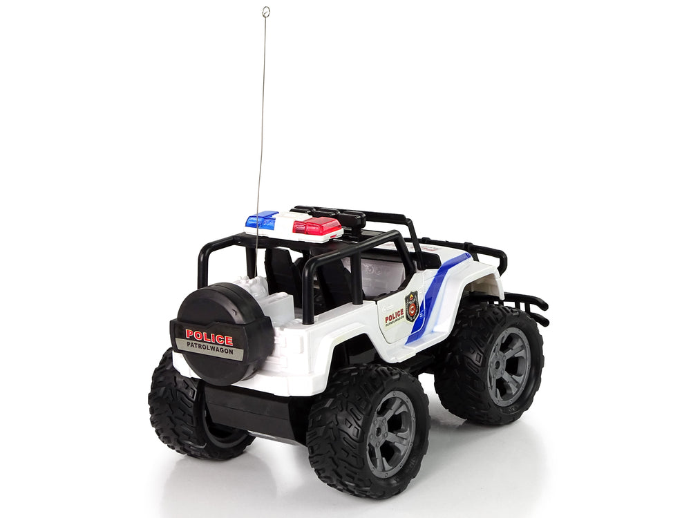 R/c Remote Controlled Car Jeep Police Patrol With Opening Doors