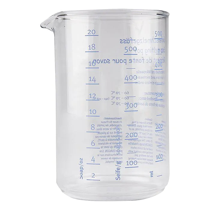 Seifenschmelztiegel aus Glas, 500 ml