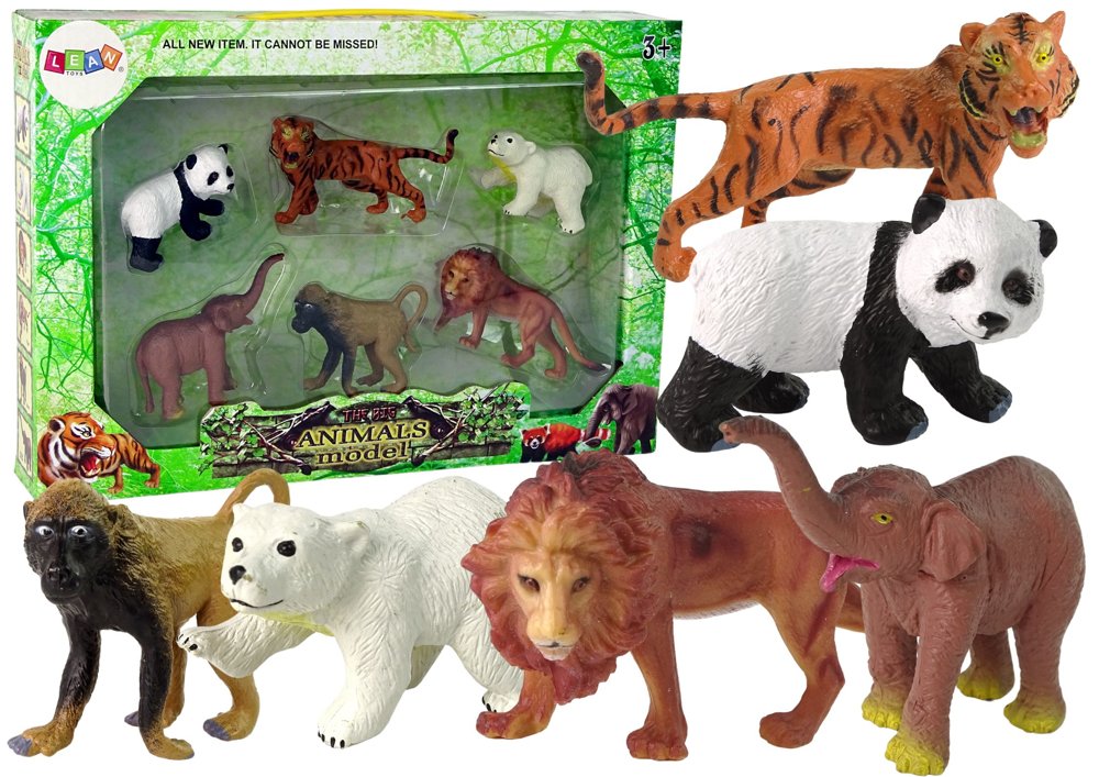 Set Of 6 Wild Animals Figures Animals Of The World