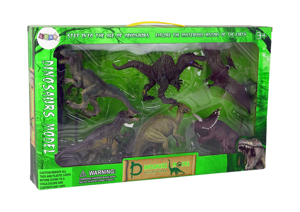 Dinosaur Set Of 6 Pieces Large Model Figures Prehistoric World