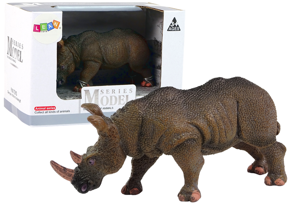 Large Collector's Figurine Rhinoceros Animals Of The World