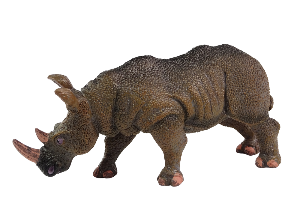 Large Collector's Figurine Rhinoceros Animals Of The World