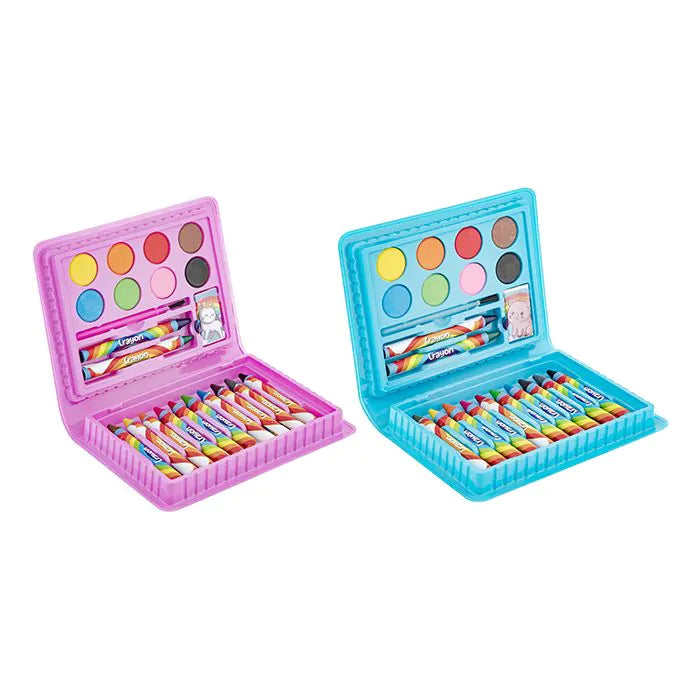 Watercolor And Wax Crayon Set
