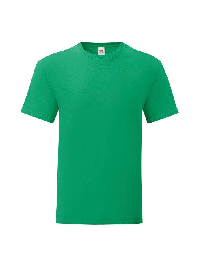Camiseta Fruit Of The Loom Iconic 150 T Verde Kelly