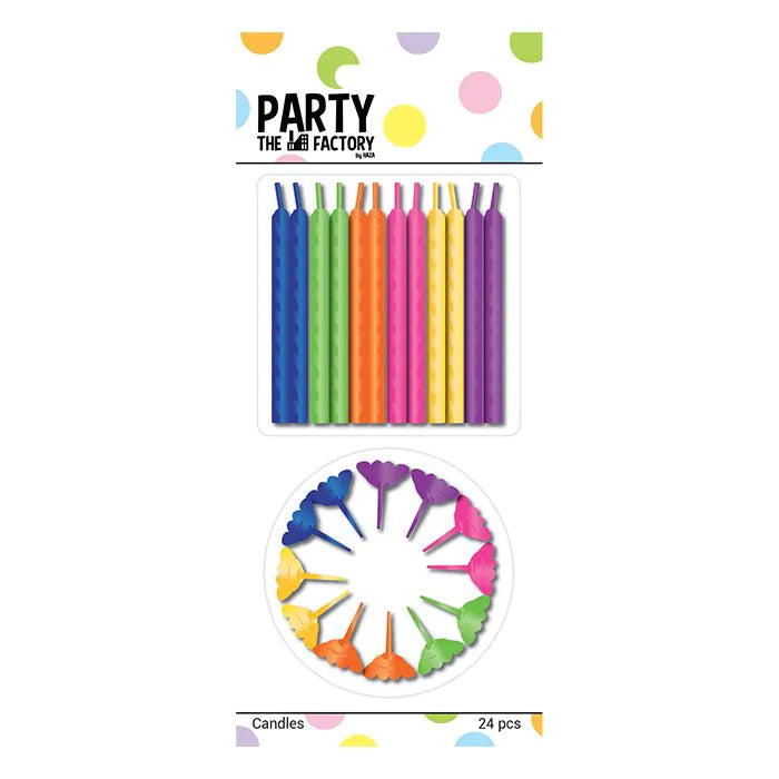 Bougies à gâteau multicolores