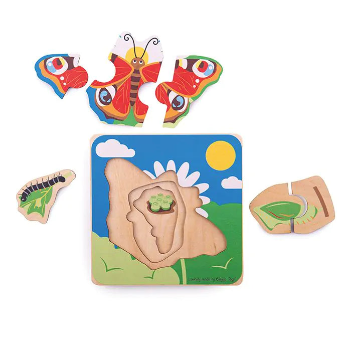 Bigjigs Lifecycle Layer Puzzle - Butterfly