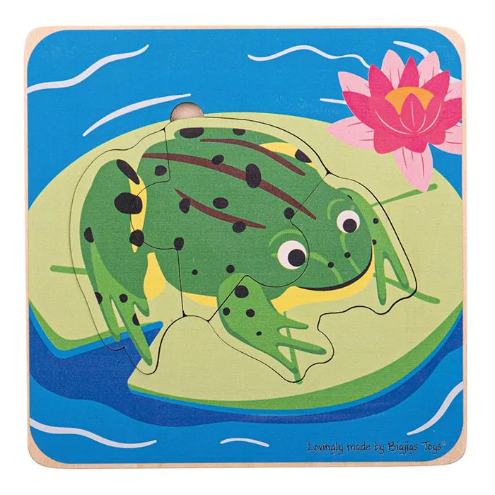 Bigjigs Lifecycle Layer Puzzle - жаба