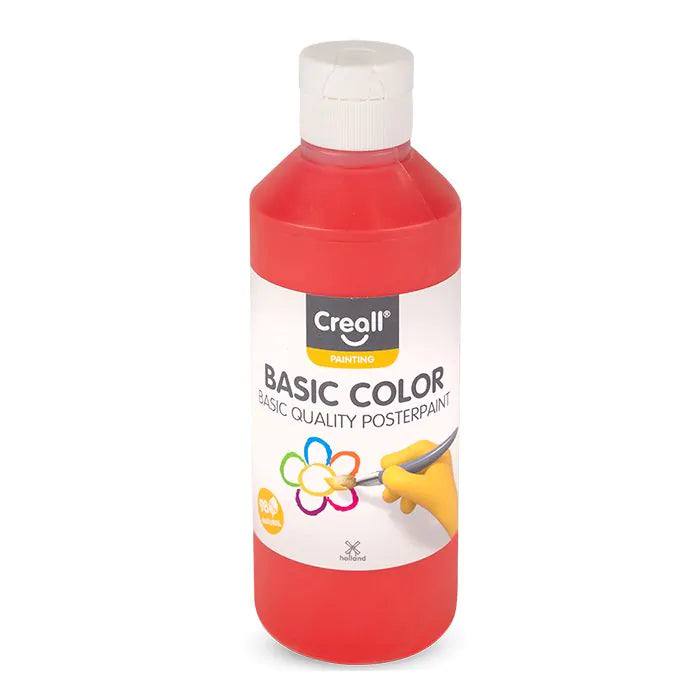 Podstawowa farba plakatowa Creall 250ml czerwona