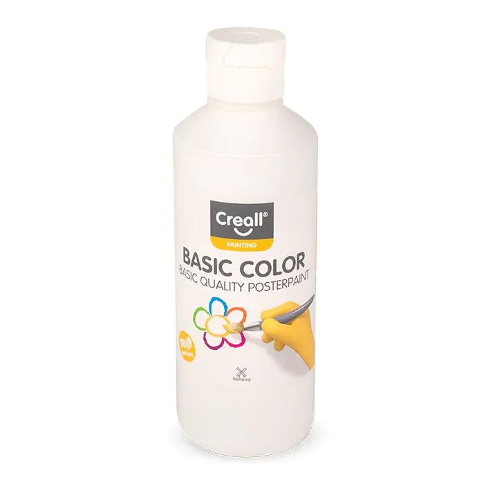 Podstawowa farba plakatowa Creall 250ml biała