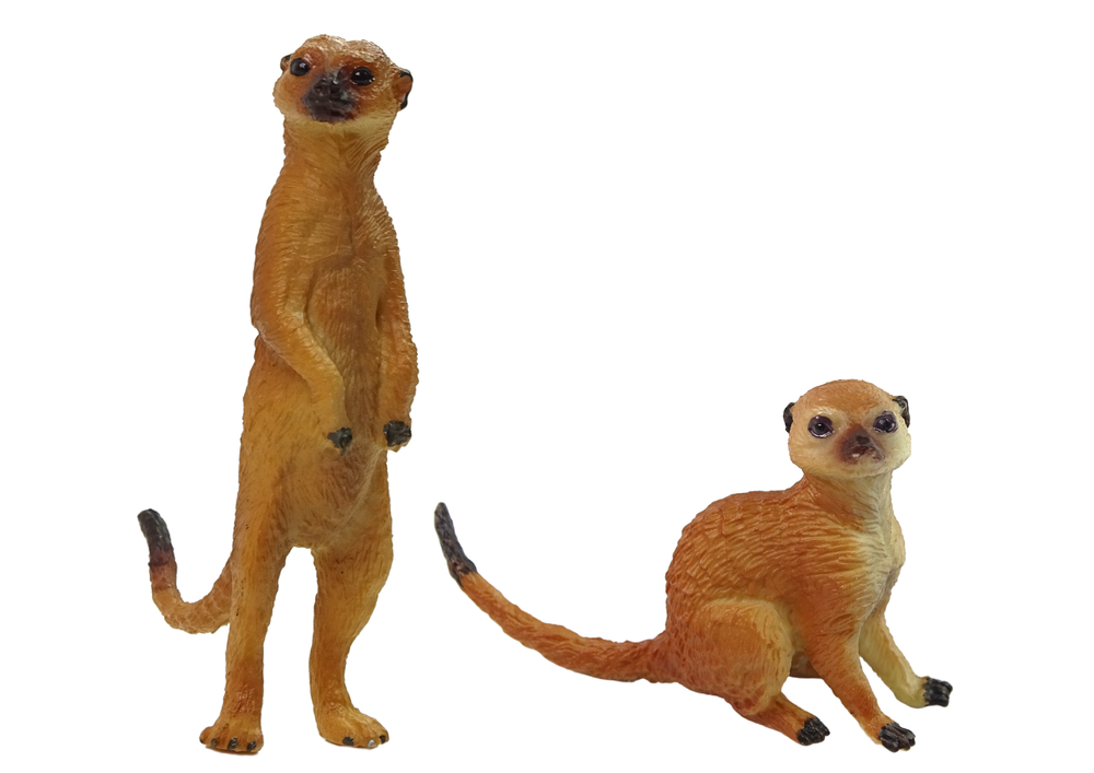 Set Of 2 Figures Of A Surykat Animals Of The World Series
