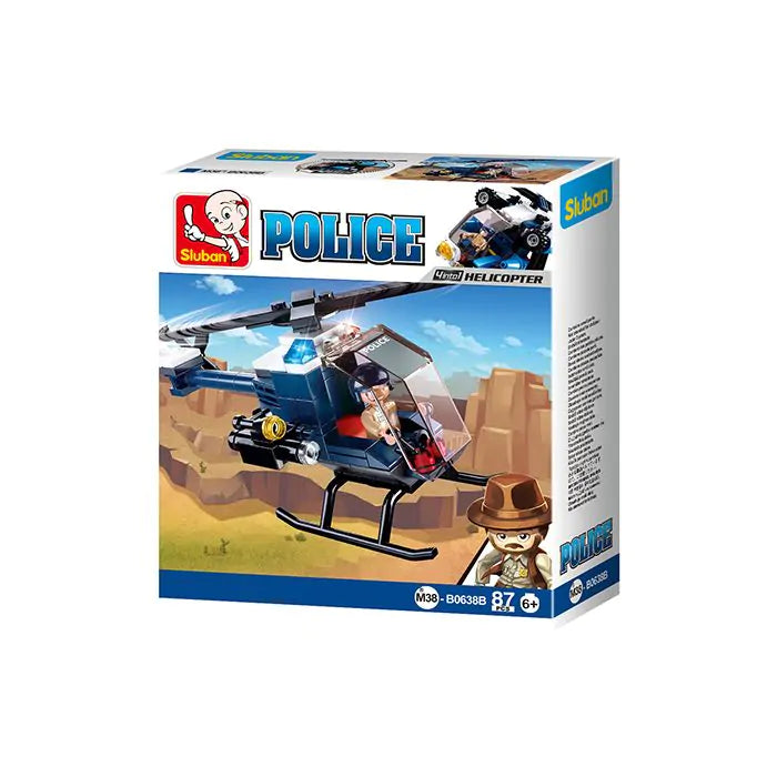 Sluban Sluban Building Blocks Полицейски хеликоптер