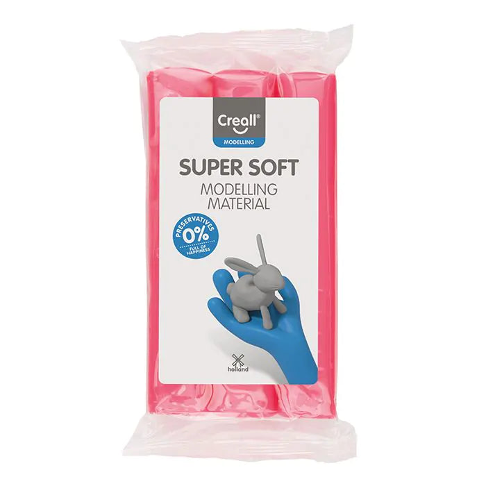 Creall Creall Super Soft Clay Block Pink 500гр