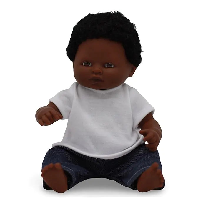 The Doll Factory Baby Bábika 30 cm chlapec s oblečením Levi