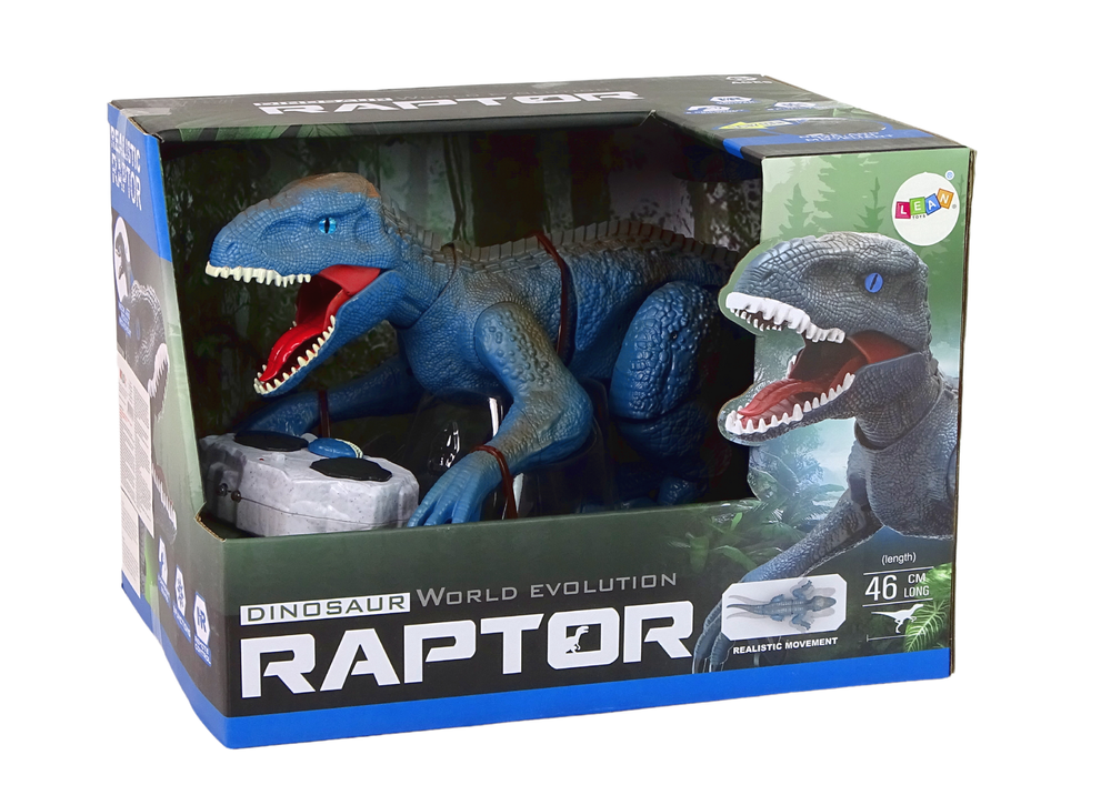 Remote-controlled Dinosaur Velociraptor Sound Roaring Blue