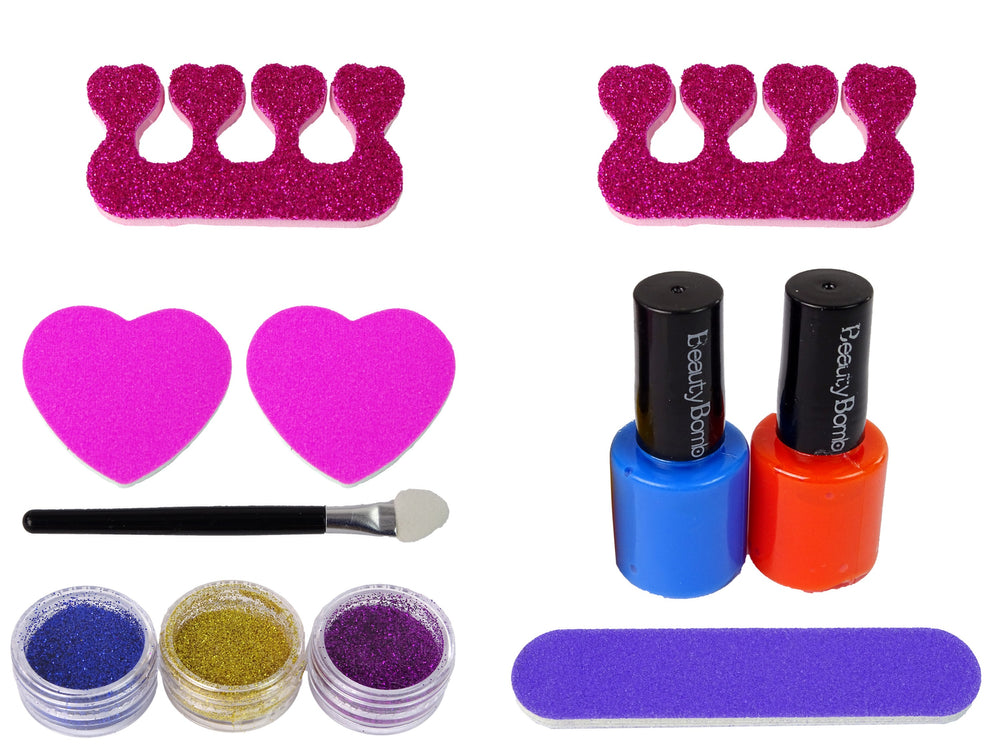 Nail Painting Set Moulder Lamp File Brocades