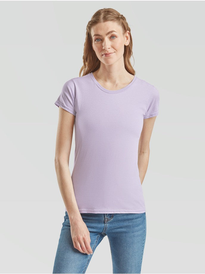 Camiseta mujer Fruit Of The Loom Iconic 150 T Lila