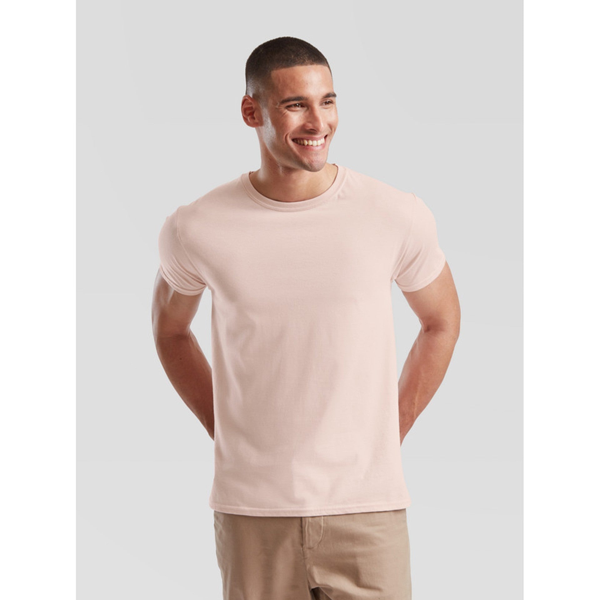 Camiseta Fruit Of The Loom Iconic 150 T Rosa Ballet