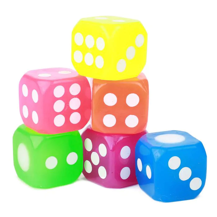 Colored Dice With Light