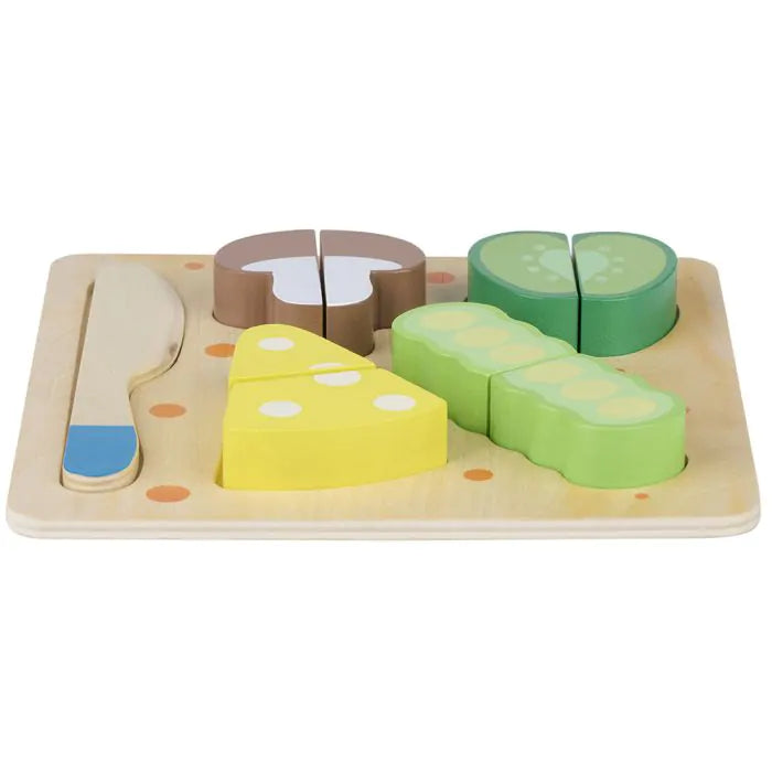 Gemüseschneidebrett-Set aus Holz