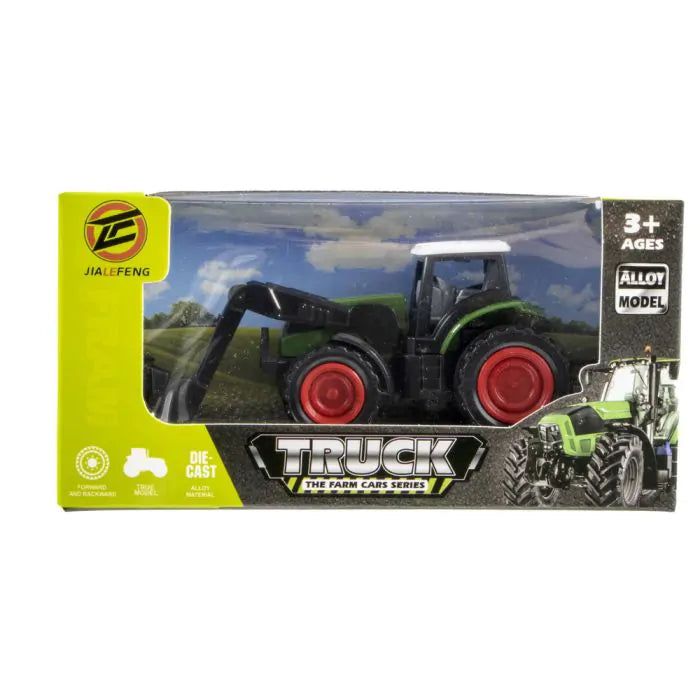 Tractor With Front Loader And Pull-back