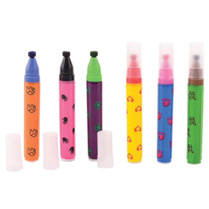 Stamp Pens Set Of 6