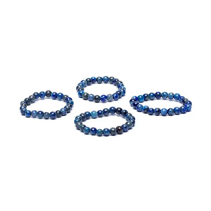 Anillo Lapislázuli Elástico - 3mm Paquete De 4 Piezas
