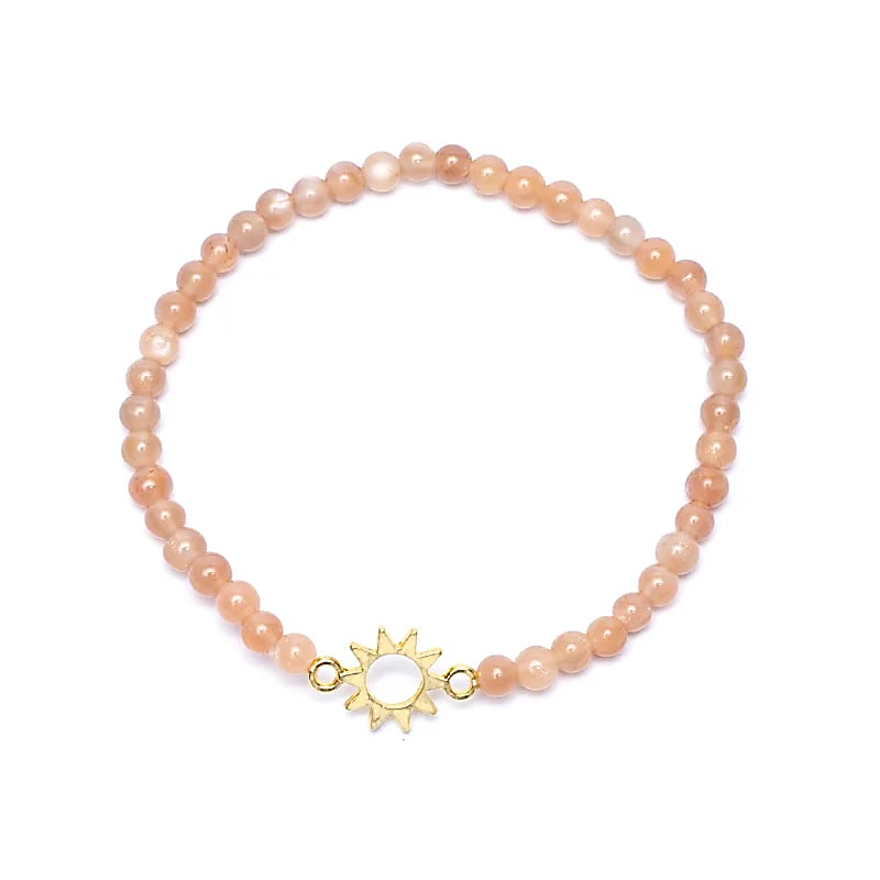 Náramek Sunstone Elastic with Sun Charm --balení 2ks - 4mm