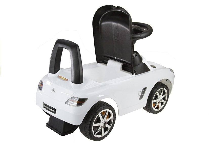 Mercedes-benz Sls Amg alb - mașină pentru copii care se împinge