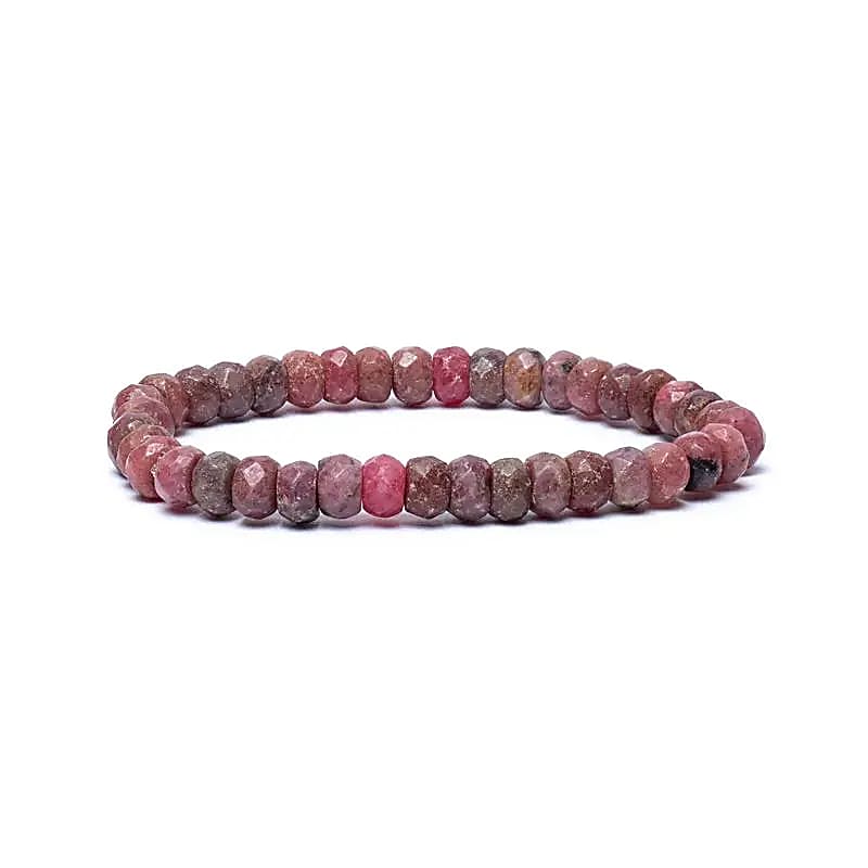 Bratara Thulite Facet Aa Quality Elastic - 0,6 Cm