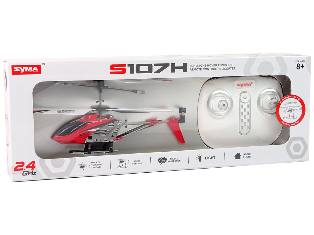 Хеликоптер Syma S107h Zdalnie Sterowany 24g Czerwony