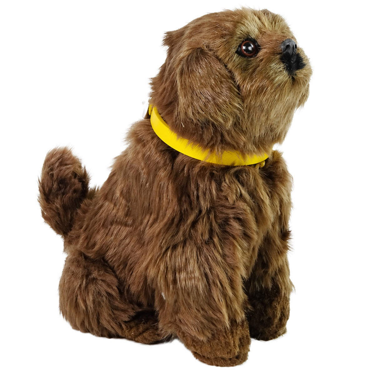 Interactive Plush Dog Soft Fur Stroke Its Head And Learn Its Functions