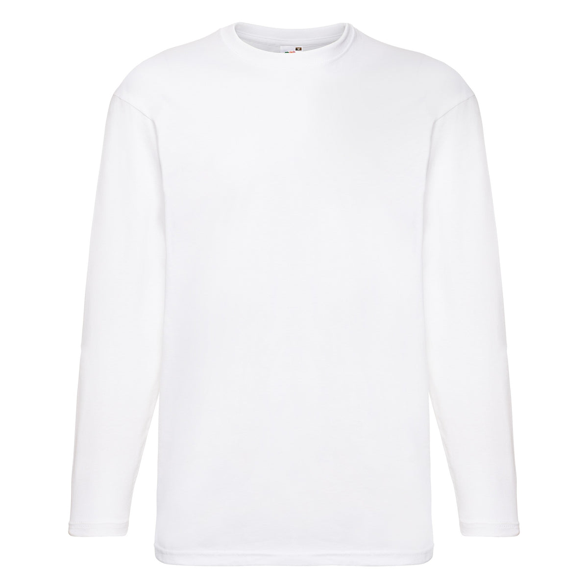 T-Shirt Fruit Of The Loom Valueweight Langarm Blanco