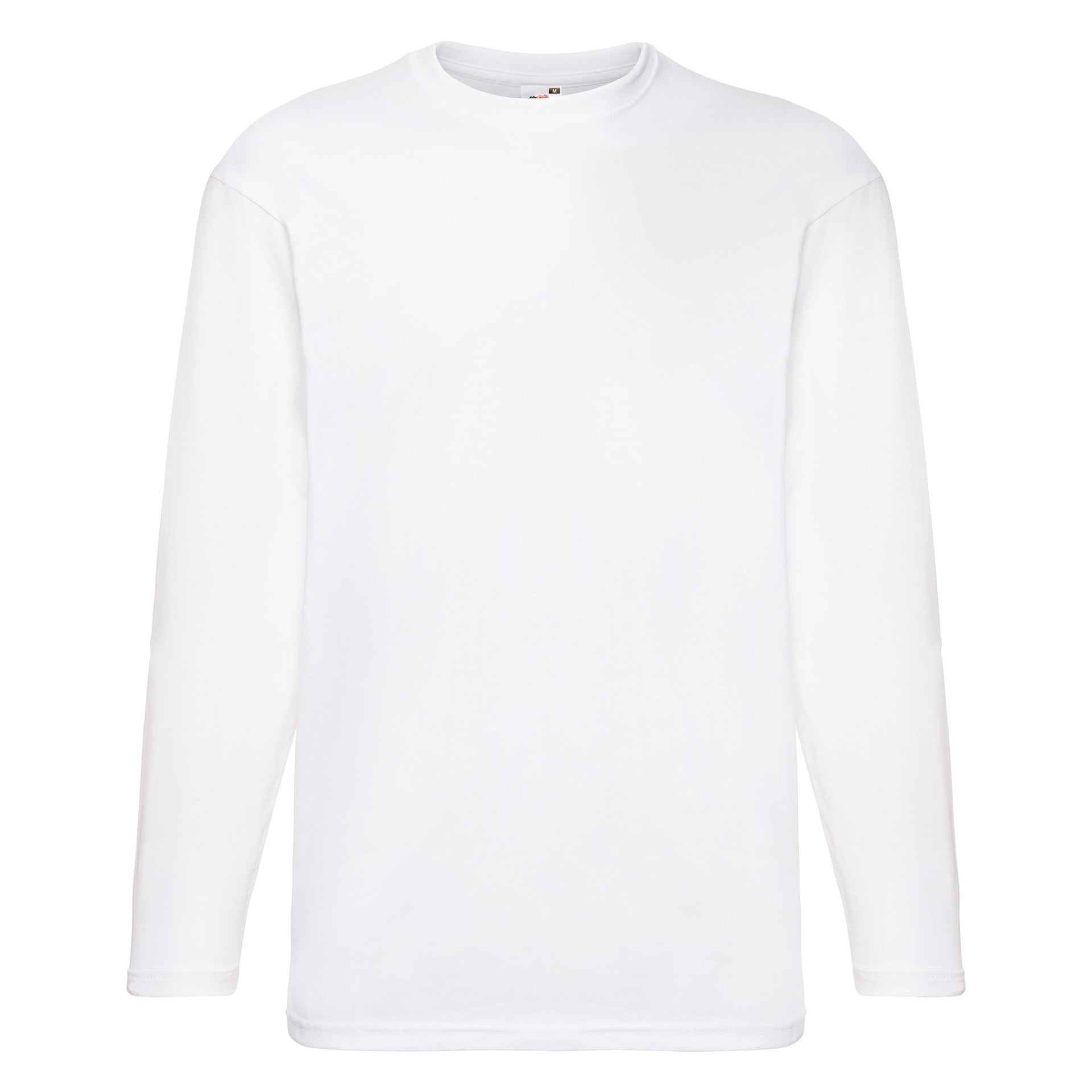 Camiseta Fruit Of The Loom Valueweight Manga Larga Blanco