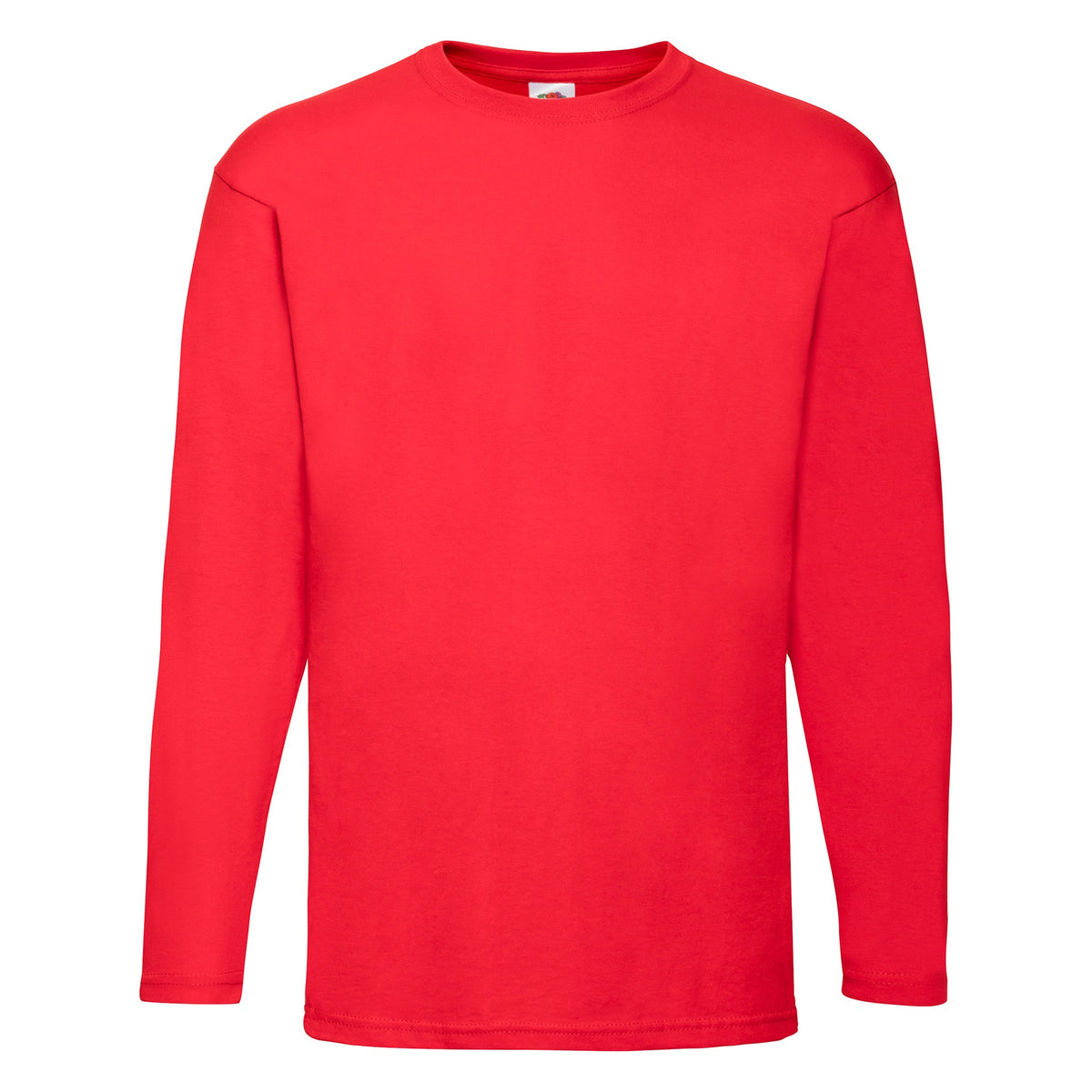 T-Shirt Fruit Of The Loom Valueweight Langarm Rojo