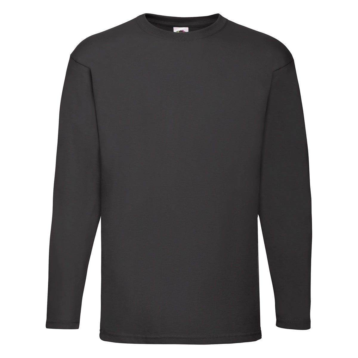 T-Shirt Fruit Of The Loom Valueweight Langarm Negro