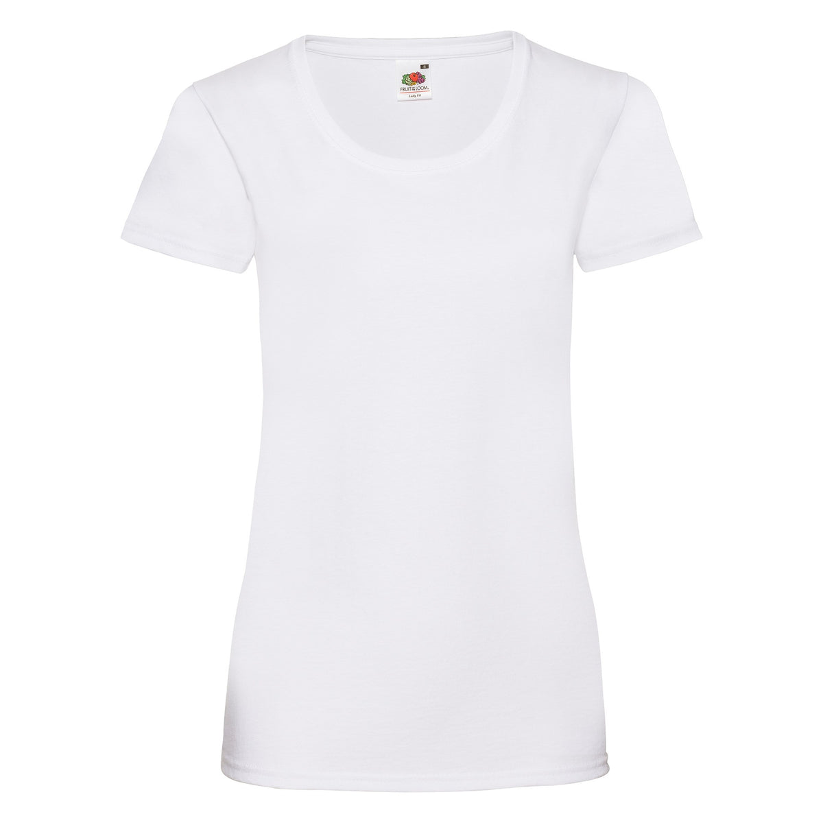 T-Shirt Fruit Of The Loom Valueweight Damen Blanco
