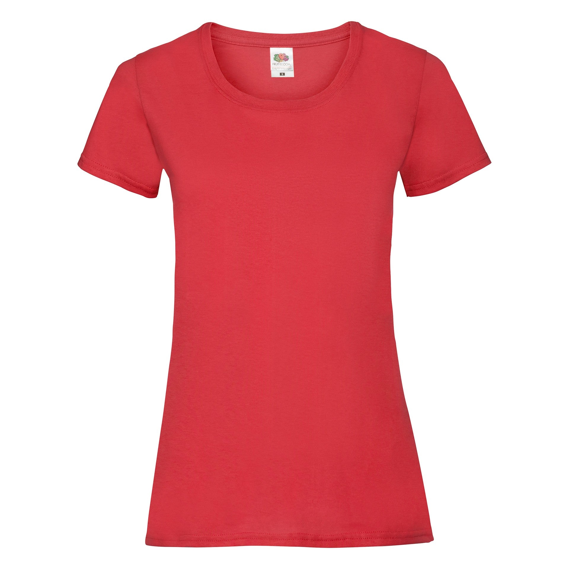 T-Shirt Fruit Of The Loom Valueweight Damen Rot
