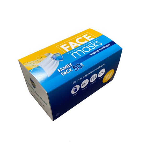 Orange Care - Masque jetable - 50 Pcs. Mondcapjes