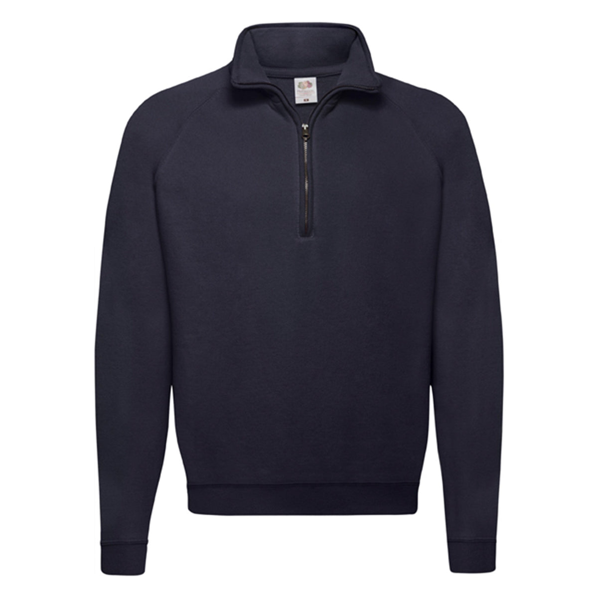 Sweatshirt Fruit Of The Loom Klassisk Zip Neck Vuxen Marino