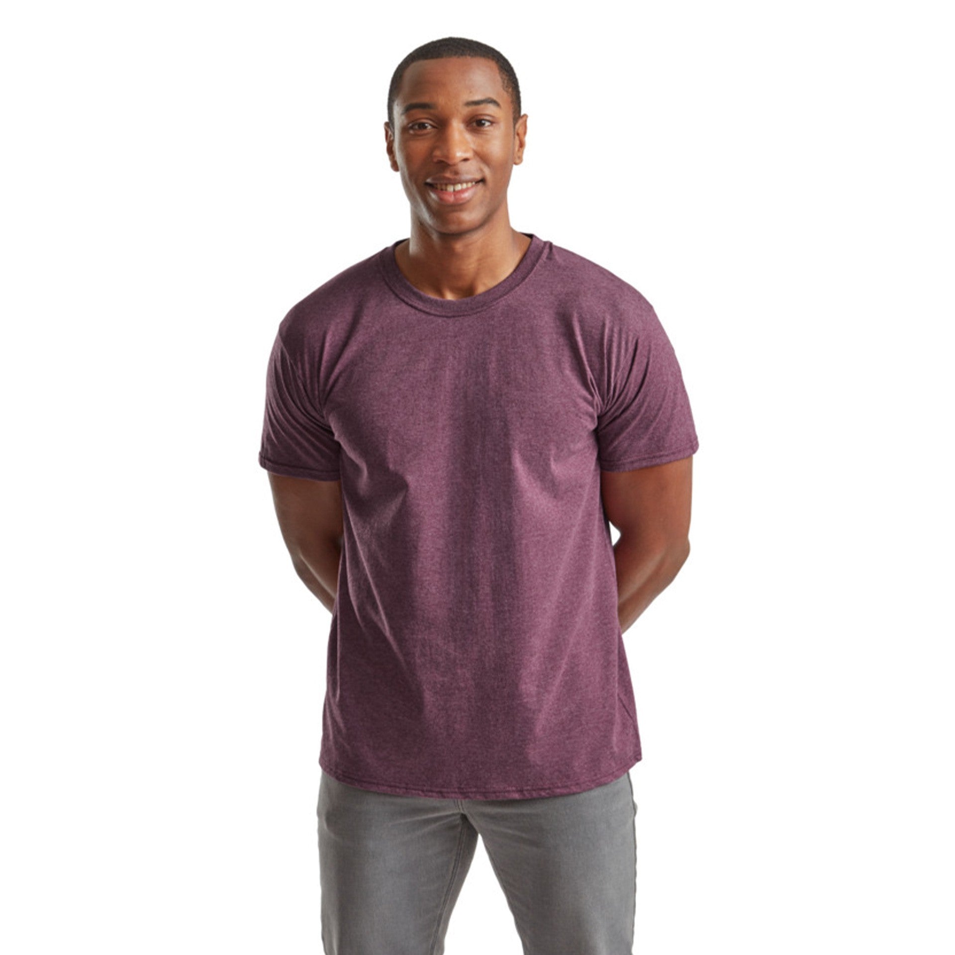 Тениска Fruit Of The Loom Valueweight Adult Burgundy