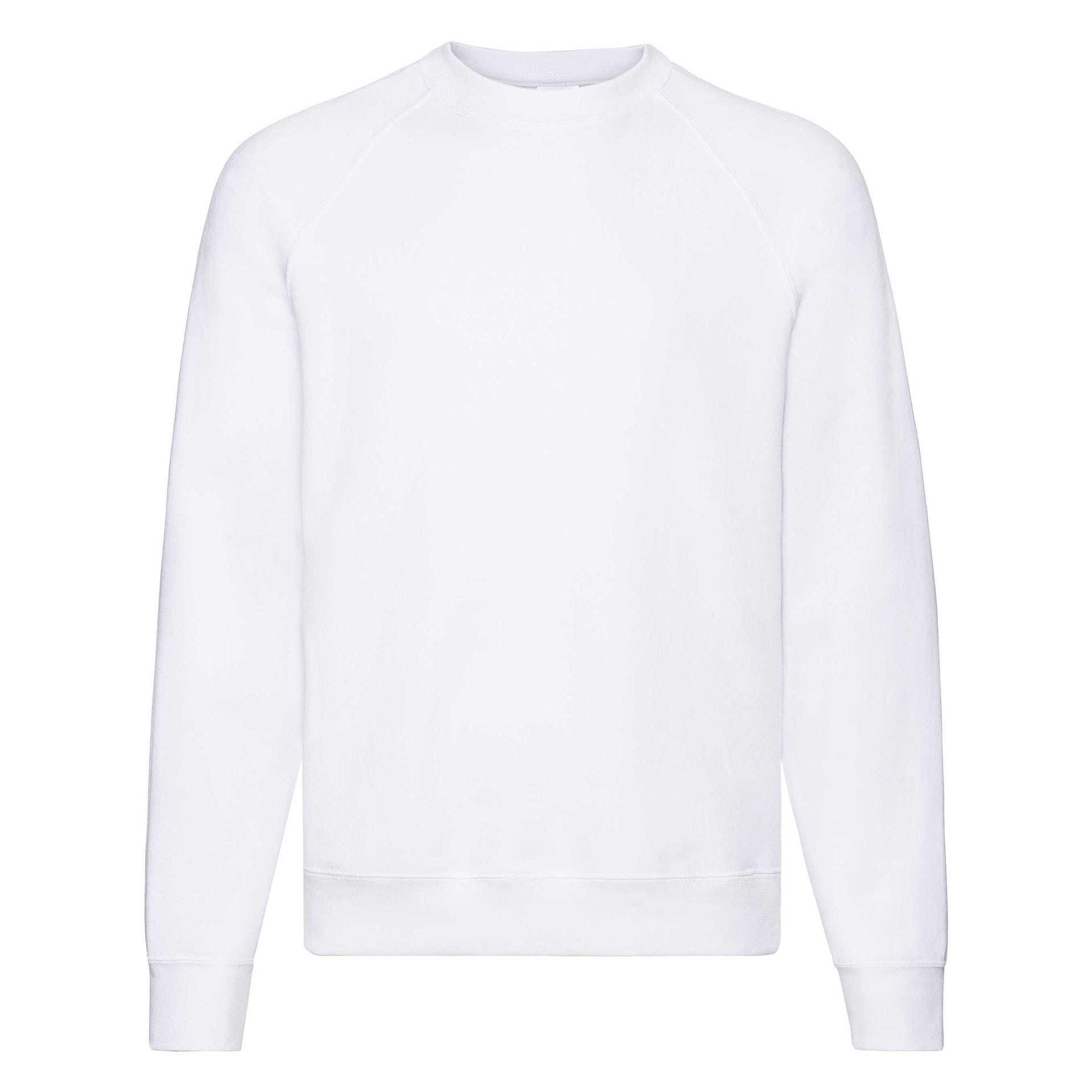 Felpa Fruit Of The Loom Classic Raglan Adulto Bianca