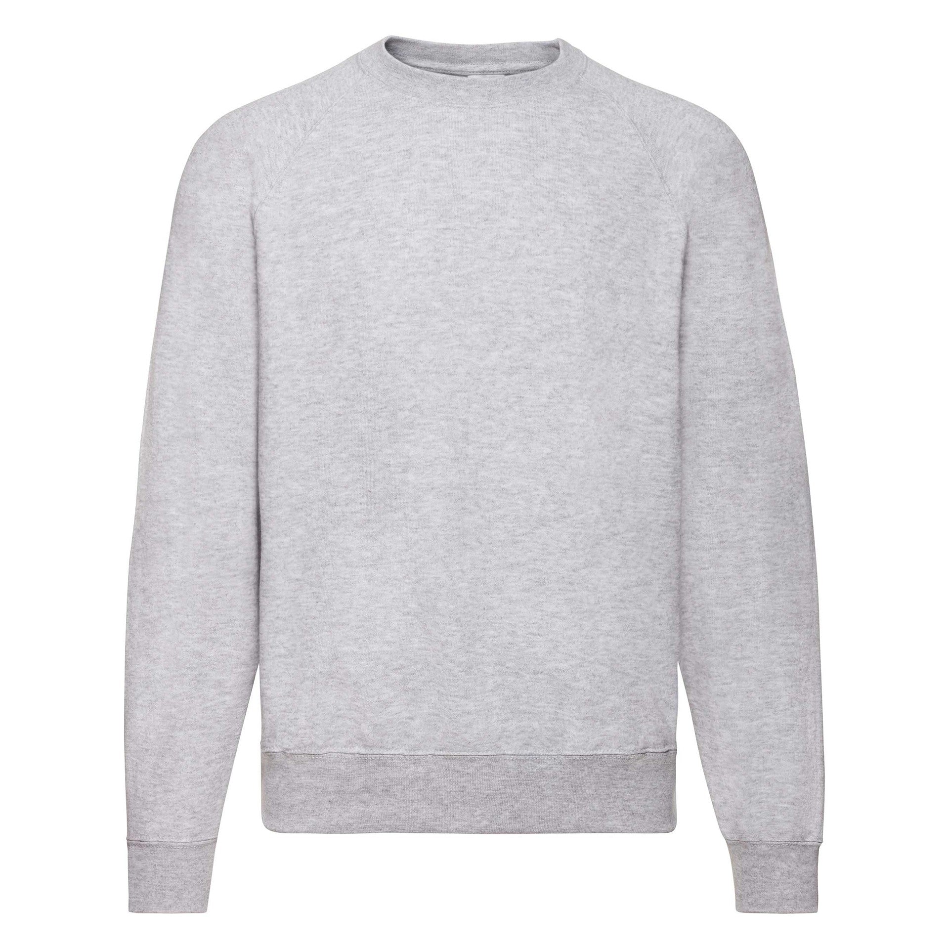 Sudadera Fruit Of The Loom Classic Raglan Adulto Gris
