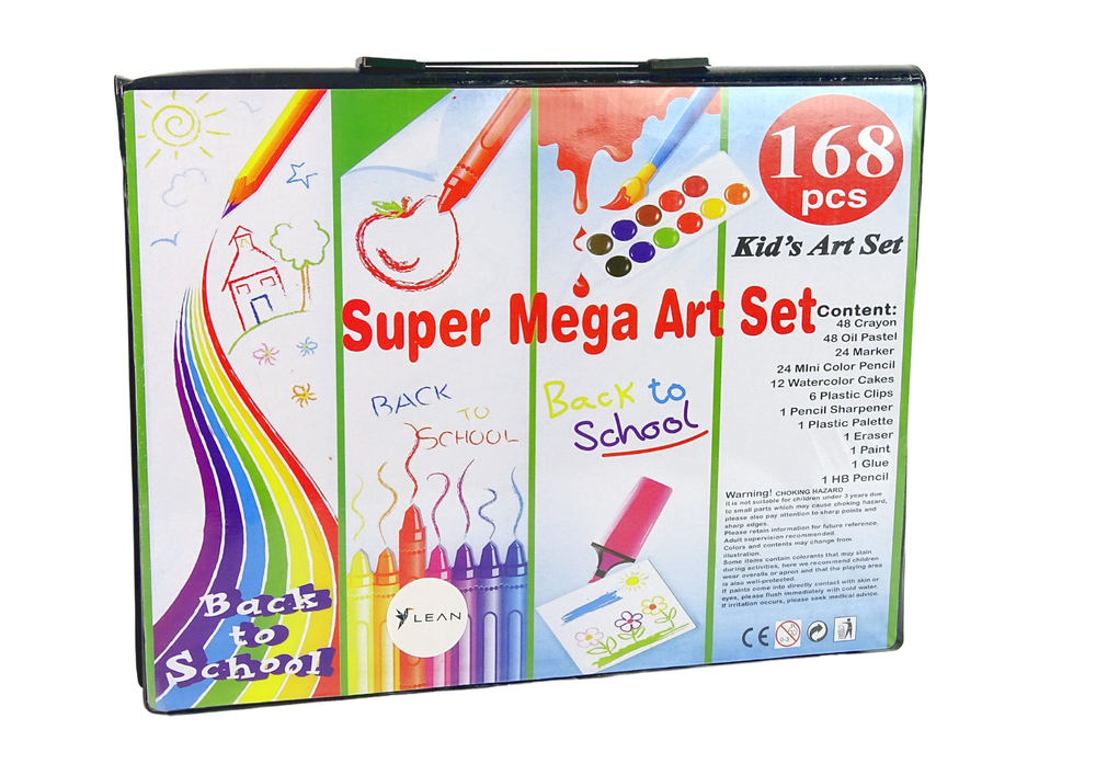 Artistic Set In A Suitcase 168 Pieces Mega Art Set
