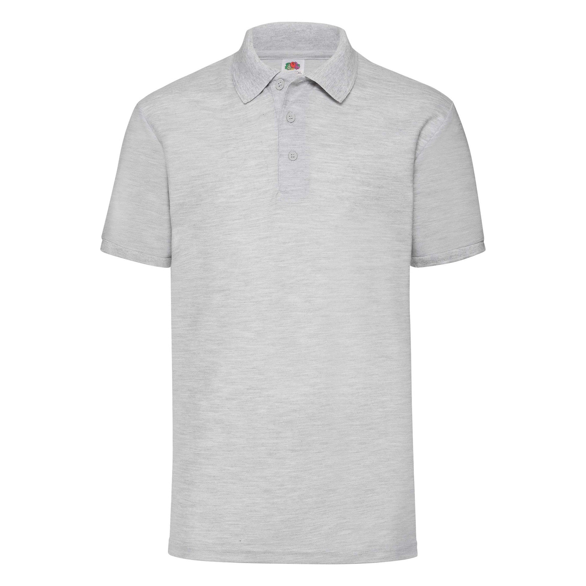Polo Fruit Of The Loom 65/35 Adulto Gris
