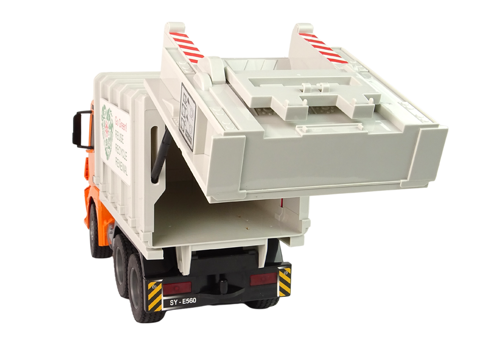 Camion della spazzatura RC Mercedes-benz Antos Orange Trash